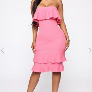 Fashion Nova strapless dress